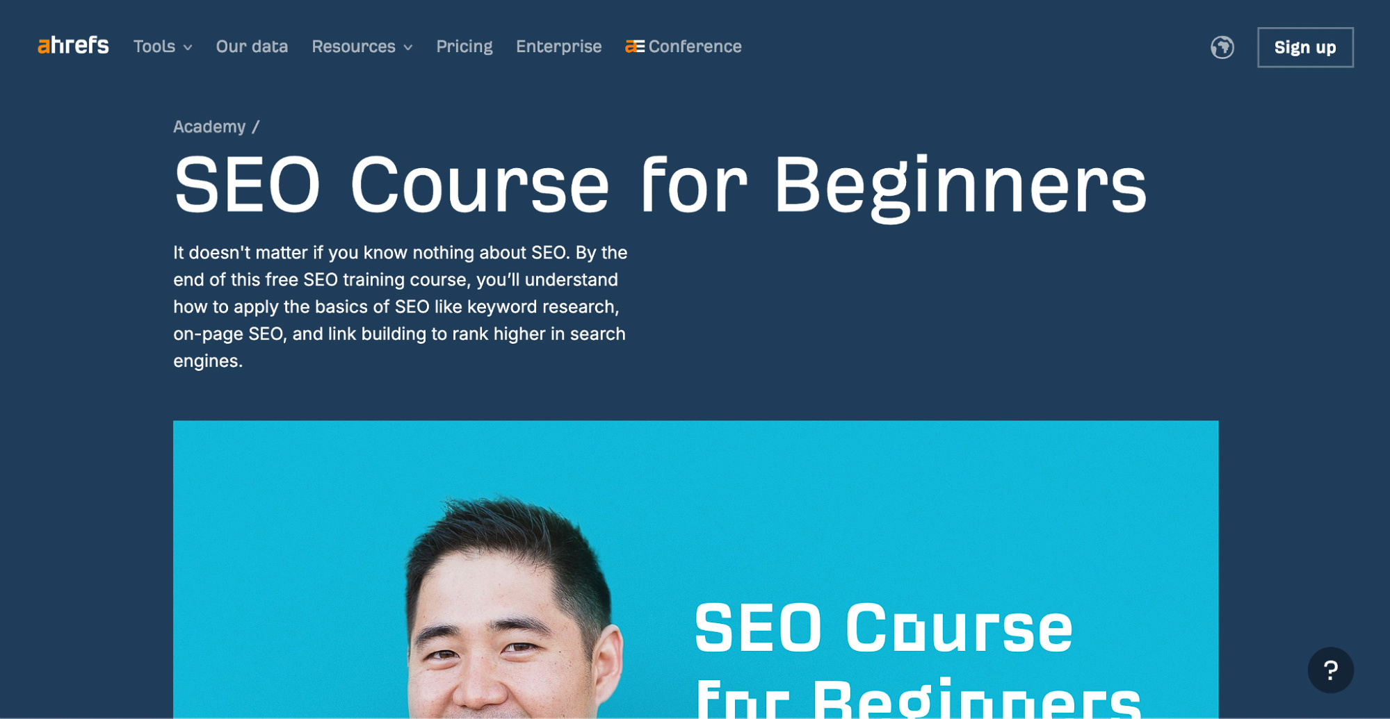 ahrefs seo course for beginners